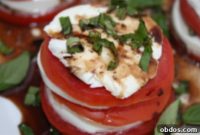 Πύργοι Ντομάτας Μοτσαρέλας και Βασιλικού