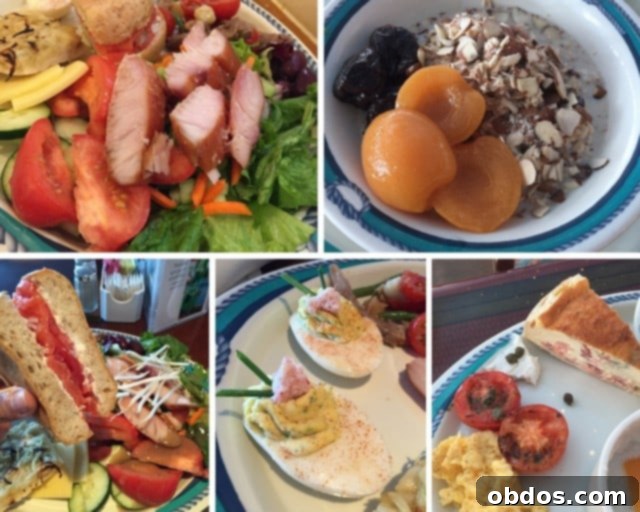 Φαγητό από την Princess Cruise, συμπεριλαμβανομένου του Bircher Muesli