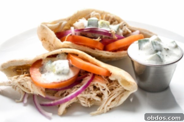 Chicken Shawarma Pitas from The Lemon Bowl