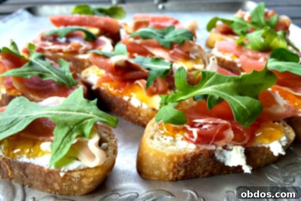 Proscuitto Goat Cheese Crostini from Reluctant Entertainer