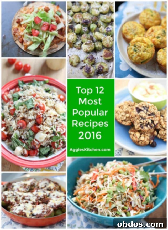 Οι 12 Πιο Δημοφιλείς Συνταγές του 2016 από το AggiesKitchen.com - μια οπτική ανασκόπηση των επιτυχιών
