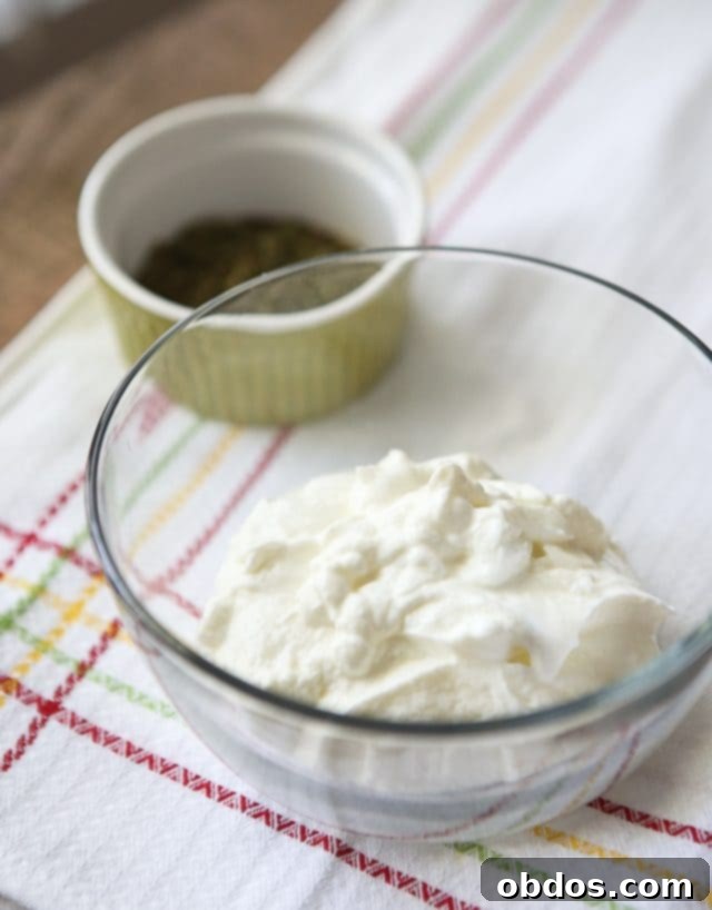 Ντιπ Ελληνικού Γιαουρτιού Chipotle Ranch έτοιμο για σερβίρισμα