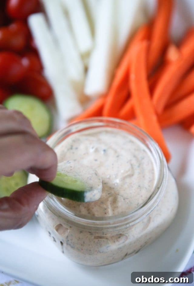 Απολαυστικό Ντιπ Ελληνικού Γιαουρτιού Chipotle Ranch σε μπολ