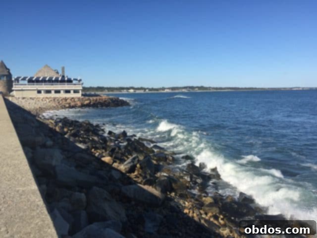Θέα από τον αγώνα Ocean Road 10k στο Narragansett