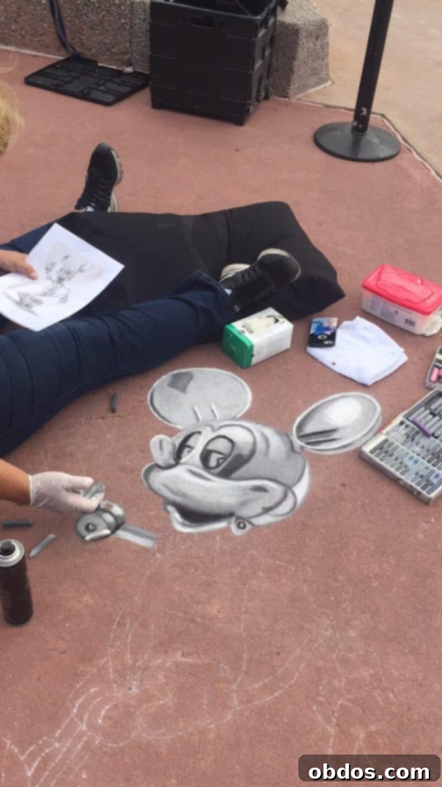 Αγαλματάκι στο Epcot Festival of the Arts
