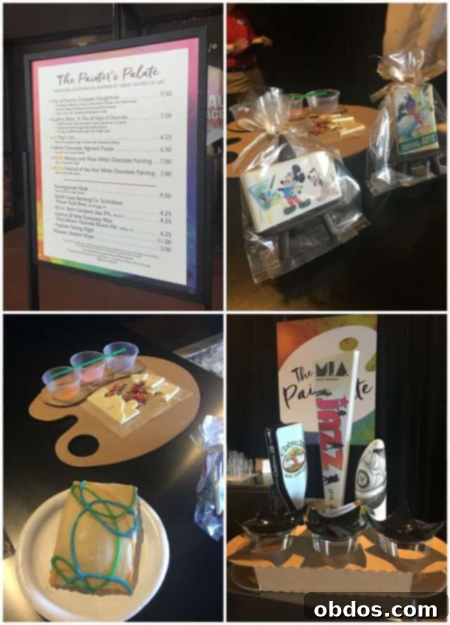 Ποικιλία φαγητών και ποτών στο Epcot Festival of the Arts