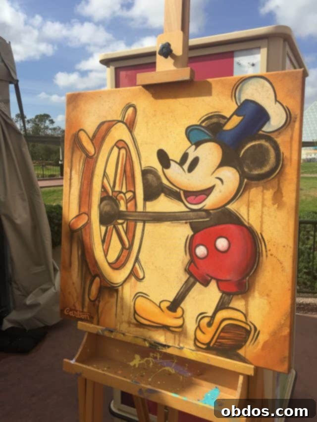 Πίνακας με τον Mickey Mouse από τον Trevor Carlton