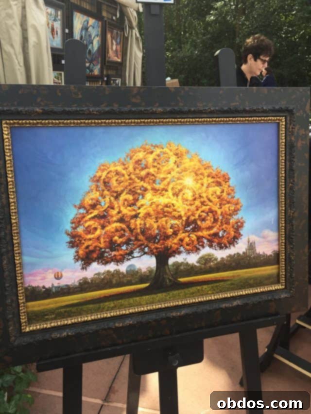 Πίνακας με κρυμμένο Mickey στο Epcot Festival of the Arts