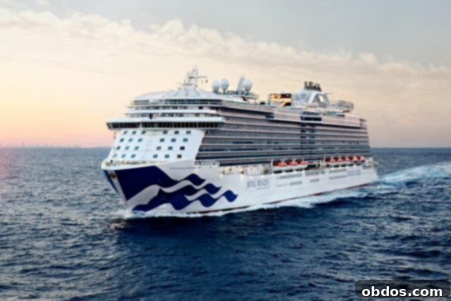 Το πολυτελές κρουαζιερόπλοιο Royal Princess εν πλω