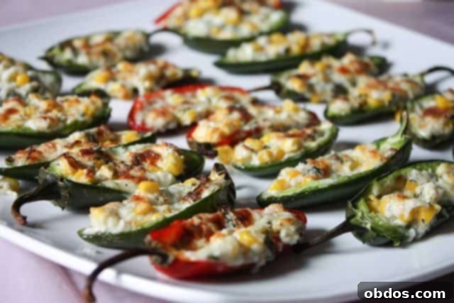 Συνταγή για γεμιστές πιπεριές Jalapeno με τυρί και καλαμπόκι