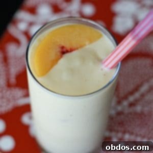 Fruity Greek Yogurt Smoothie Recipe Card Image