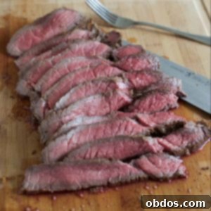 London Broil με μαρινάδα μουστάρδας, βαλσαμικού και σκόρδου