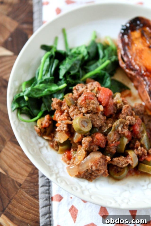 Picadillo αργής μαγειρικής - Έτοιμο για μαγείρεμα