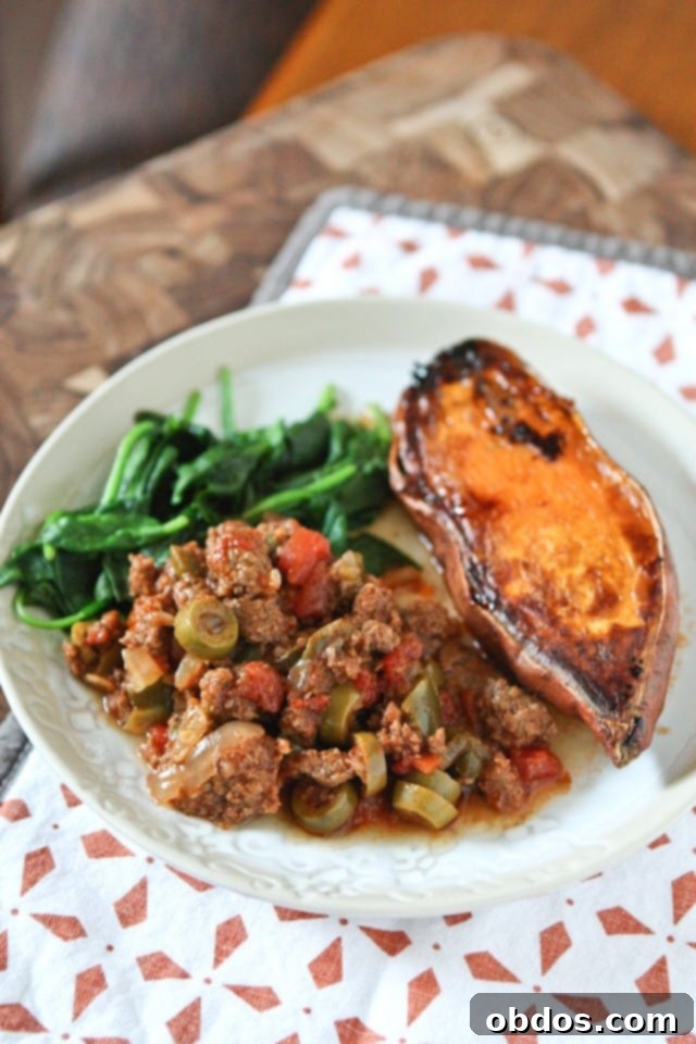 Μαγειρεμένο Picadillo στην αργή κουζίνα