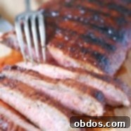 Ψητή Μπριζόλα Flank με μείγμα καστανής ζάχαρης.